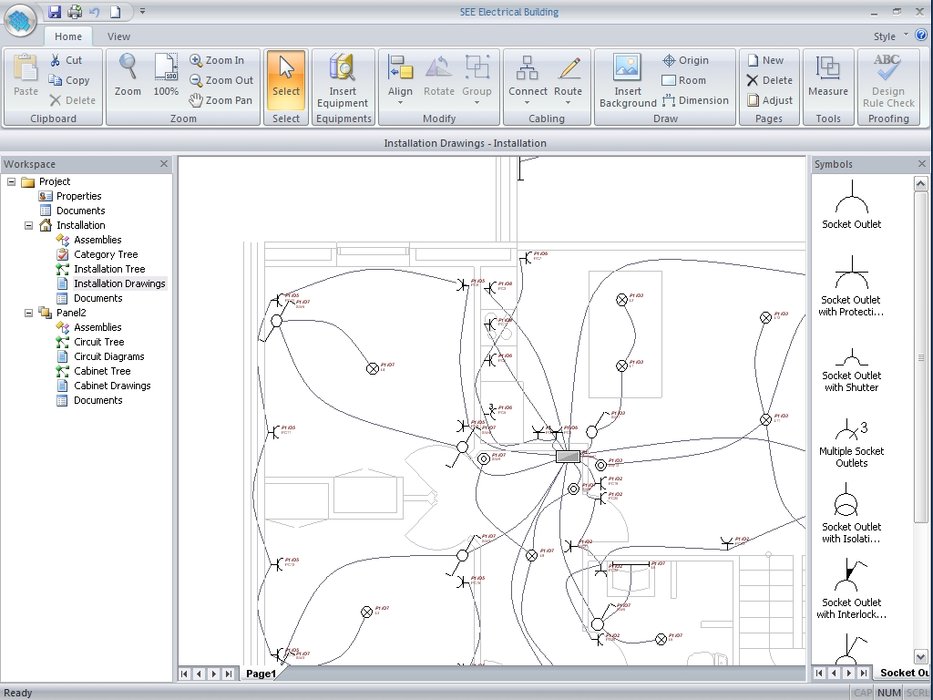 SEE Electrical Building: Electrical CAD software for the construction market